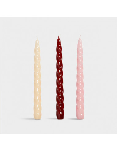 Candle Bravo Reds Set of 3