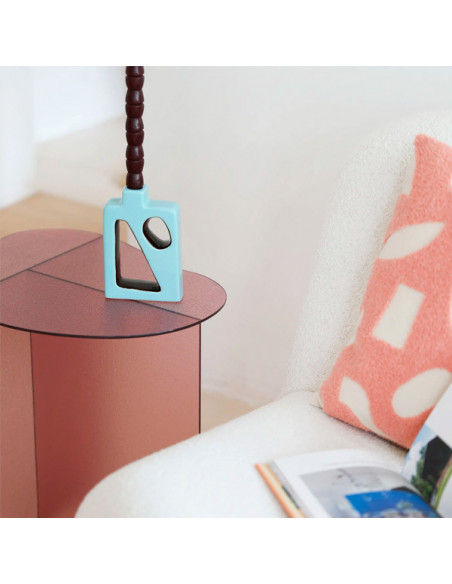 Candle Holder Flush Blue