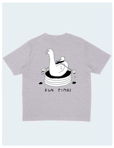 Camiseta Fun Times Gris Yahya