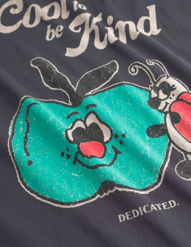 Camiseta Kind To Be Cool Charcoal