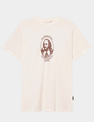 Camiseta Shakespeare Drama Blanco Roto
