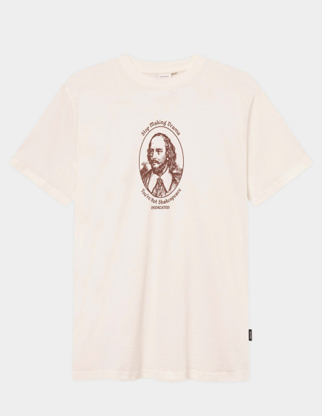 Camiseta Shakespeare Drama Blanco Roto