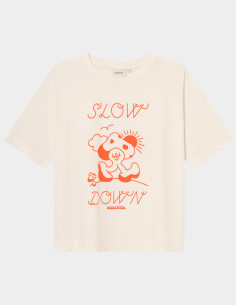 Camiseta Slow Down Blanco Roto 2