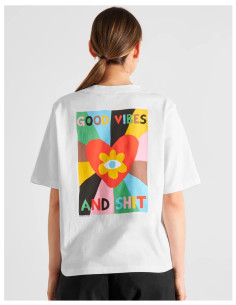 Camiseta Good Vibes Blanco