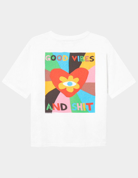Camiseta Good Vibes Blanco