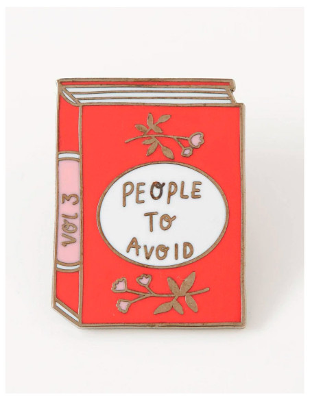 People To Avoid Enamel Pin