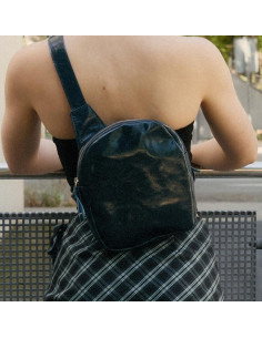Shoulder Strap Bag Patent Leather Bag by The Hands