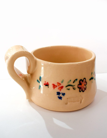 Taza Cerámica Stressed Hecha a Mano