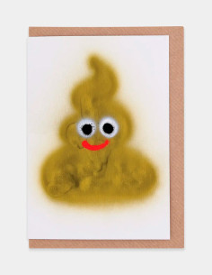 Poop Greetings Card By Jon Burgerman