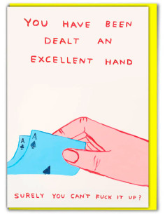 Funny Greetings Card By David Shrigley - Playing Cards