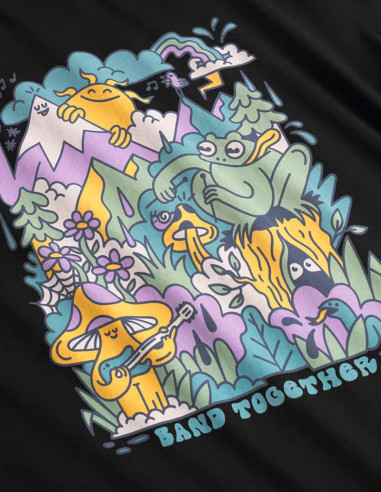 T-shirt Band Together Black T-shirt Band Together Black