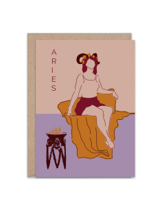 Aries Greetings Card By The Hands