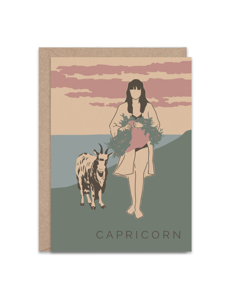 Capricorn Greetings Card By The Hands