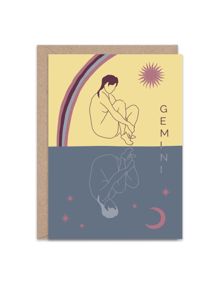 Gemini Greetings Card By The Hands