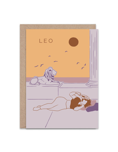 Leo Greetings Card By The Hands