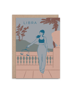 Libra Greetings Card By The Hands