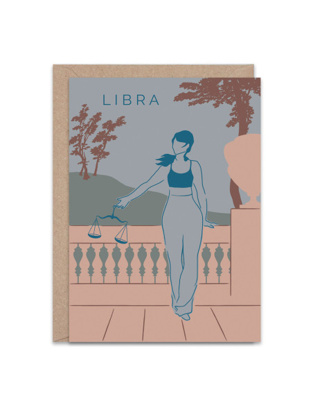 Libra Greetings Card By The Hands