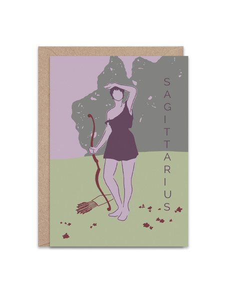 Sagitarius Greetings Card By The Hands