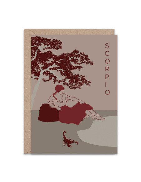 Scorpio Greetings Card By The Hands