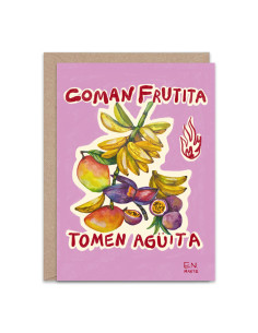 Frutita Greetings Card By En Marte