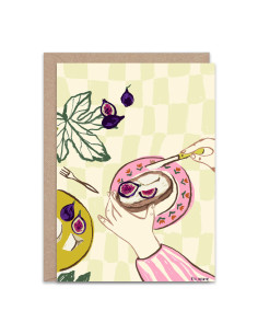 Higos Greetings Card By En Marte