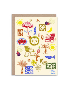 Mediterraneo Greetings Card By En Marte