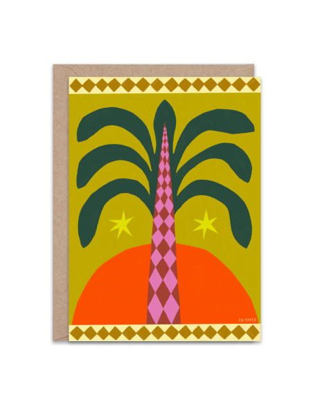 Palm Greetings Card By The Hands
