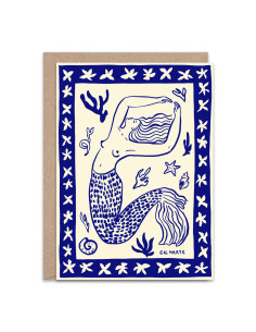 Sirena Greetings Card By En Marte