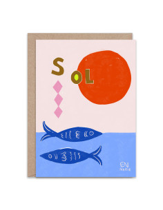 Sol Greetings Card By En Marte