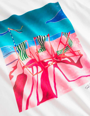 Dedicated Camiseta Deck Chairs White