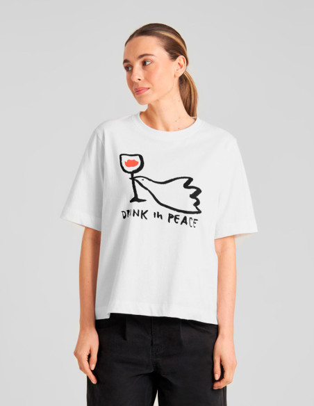 Dedicated T-shirt Drink In Peace White