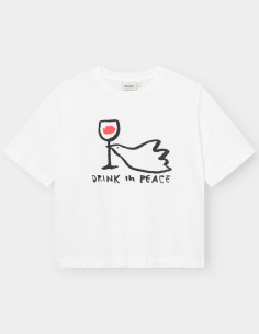 Dedicated T-shirt Drink In Peace White 2