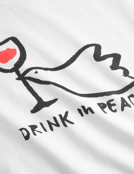 Dedicated T-shirt Drink In Peace White