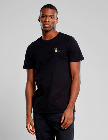 Dedicated T-shirt Hot Coffee Emb Black