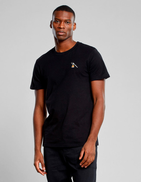 Dedicated T-shirt Hot Coffee Emb Black