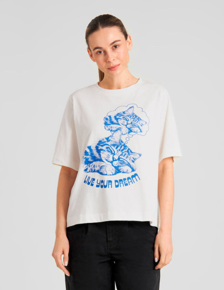 Dedicated Camiseta Live Your Dream Off-White