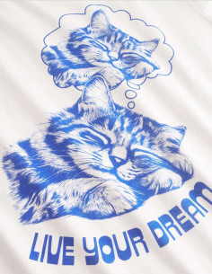 Dedicated T-shirt Live Your Dream Off-White
