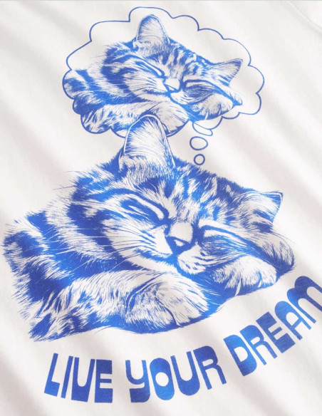 Dedicated T-shirt Live Your Dream Off-White