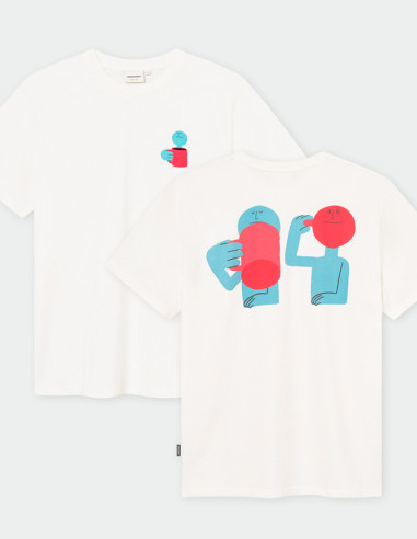 Dedicated T-shirt Smile Cup Off-White