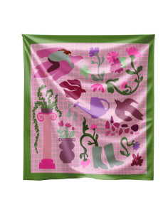 Medium Scarf Birds in my Garden by The Hands