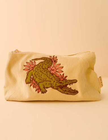 Medium Corduroy Pouch in Pale Sage