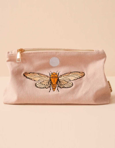 Medium Corduroy Pouch in Pale Sage