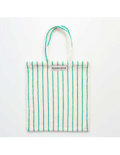 Tote Bag Bongusta Rayas Verdes