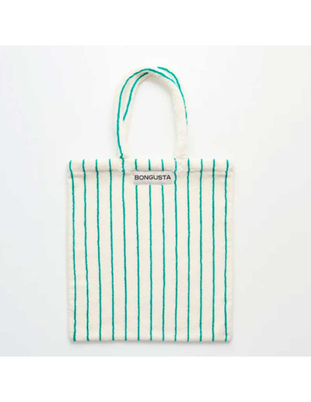 Tote Bag Bongusta Green Stripes