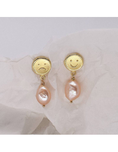 Pendientes Largos CARA happy/sad