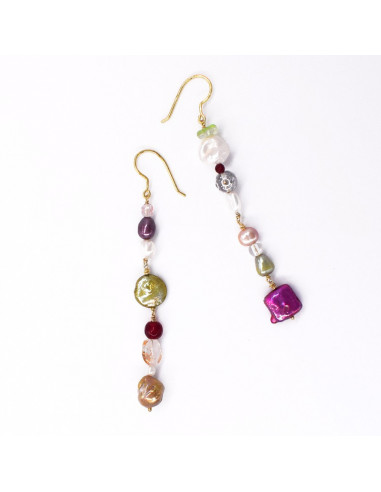 GIARDINO Mixed Pearls Earrings