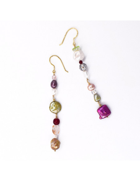 GIARDINO Mixed Pearls Earrings